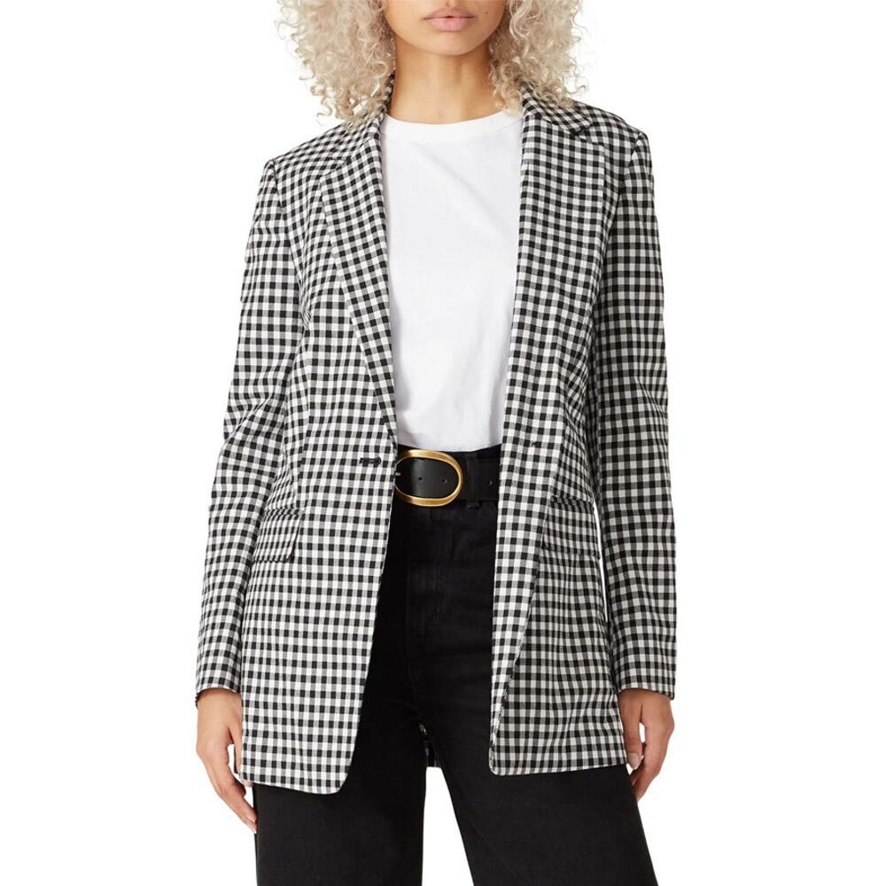 Rag & Bone Ames Black White Gingham Blazer NEW Size 2